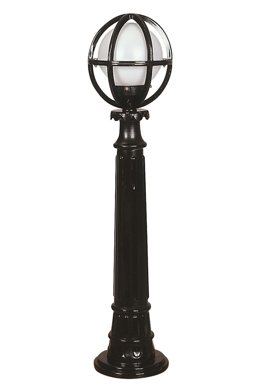Lampadar de exterior, Opviq, 685AVN1140, Alb/Negru - imagine 4